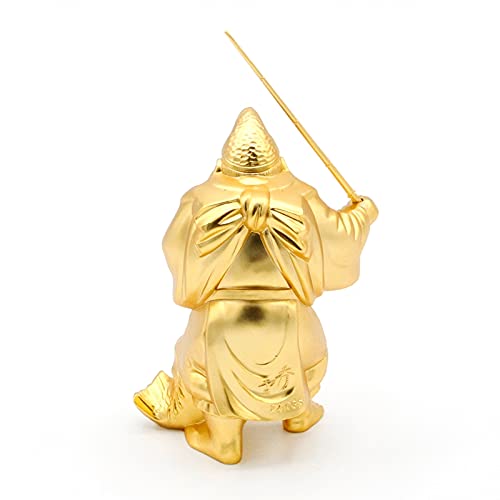 Amazon.co.jp: えびす様 恵比寿 えびす 像 福笹船付 24K 純金メッキ 御